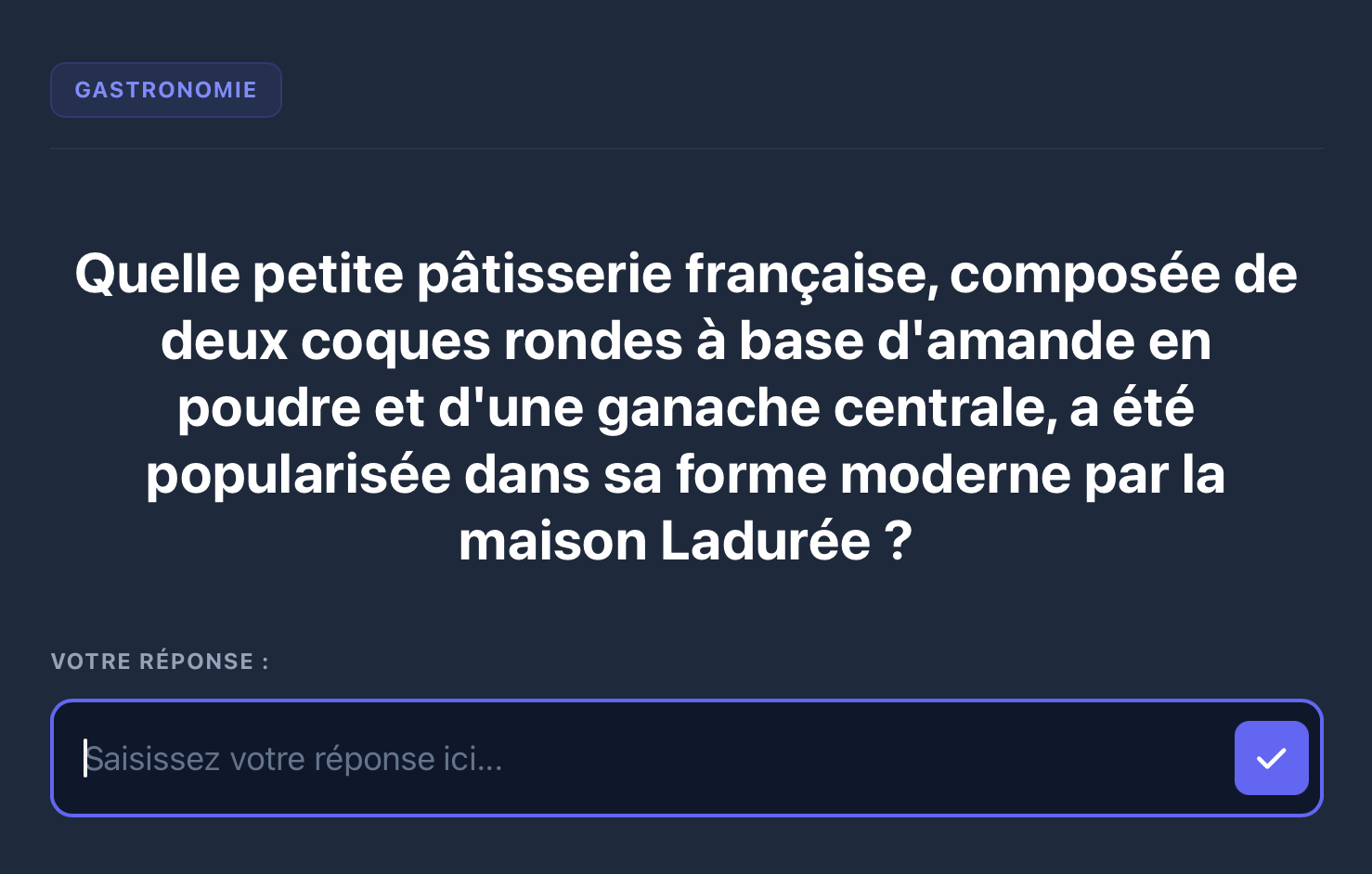 Exemple de question